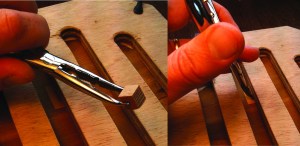 Fig. 2 Inserting wedges